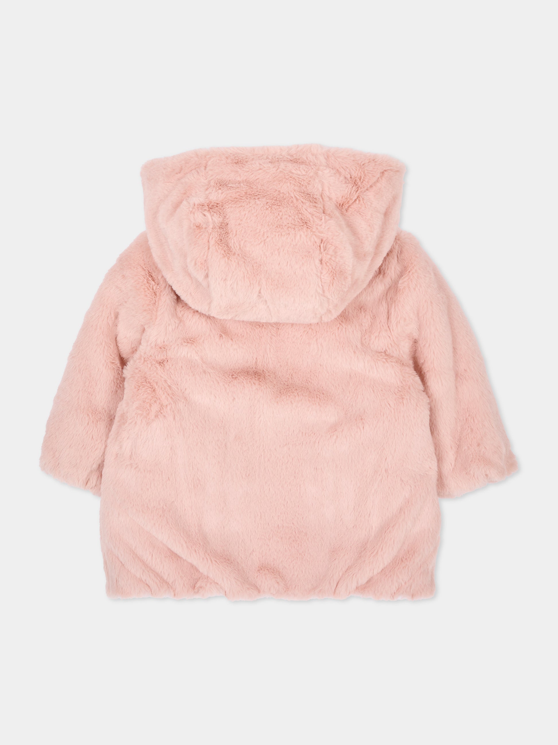 Piumino rosa per neonata con fiocchi,Mayoral,2439 094