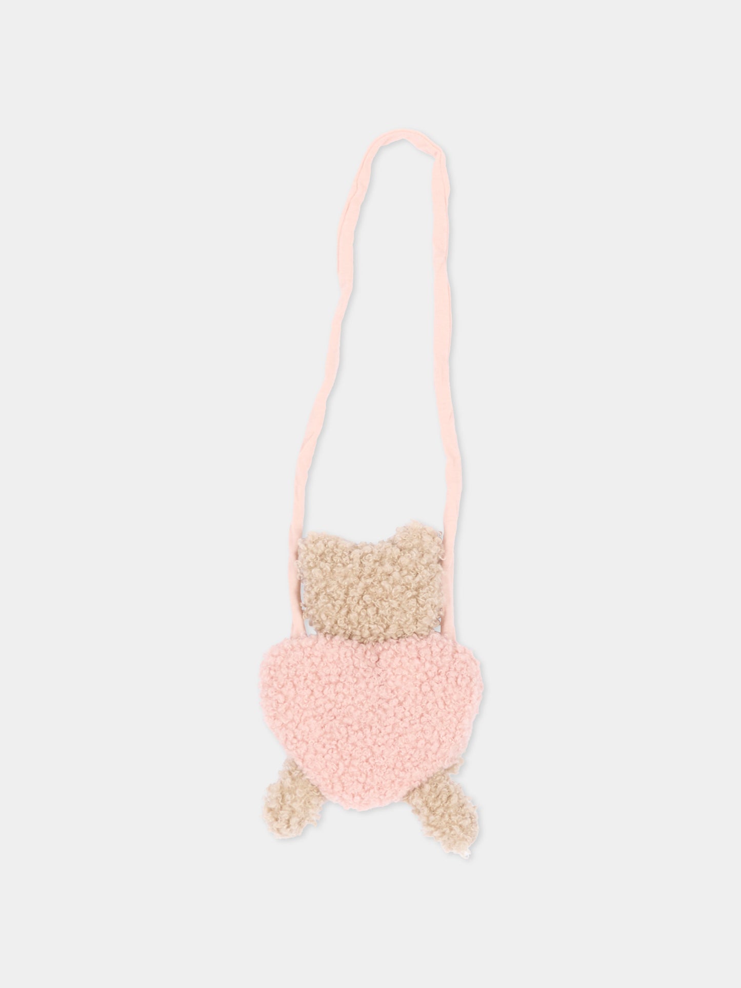 Vestito a manica lunga rosa con orsetto per neonata,Mayoral,2904 095