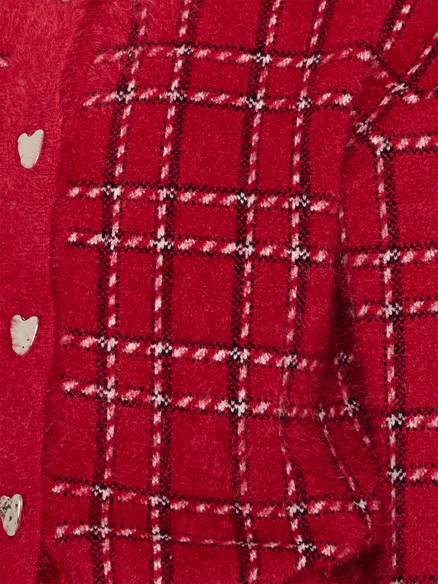 Completo elegante rosso per bambina a quadri,Mayoral,4935 031