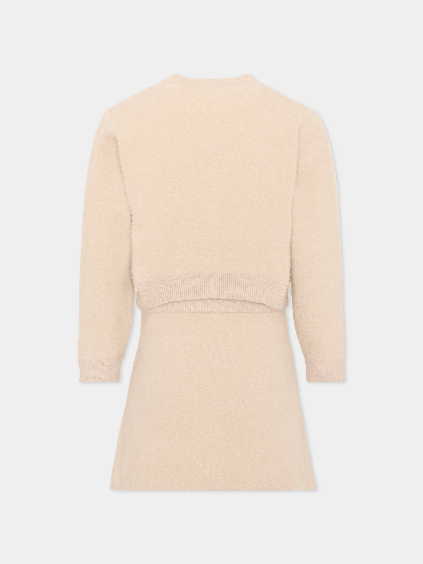 Completo elegante beige per bambina,Mayoral,4935 032