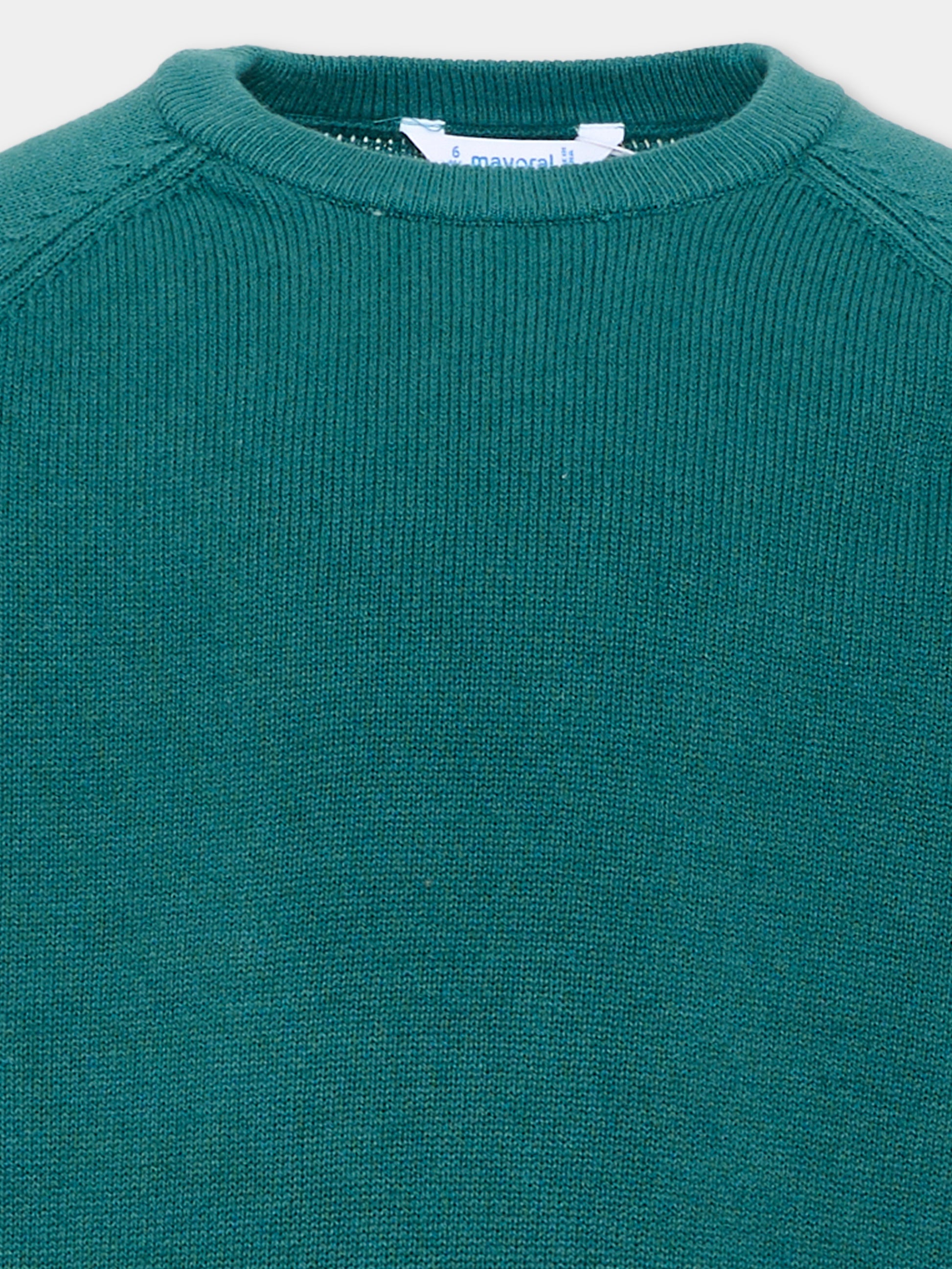 Maglione verde per bambino con logo,Mayoral,311 013