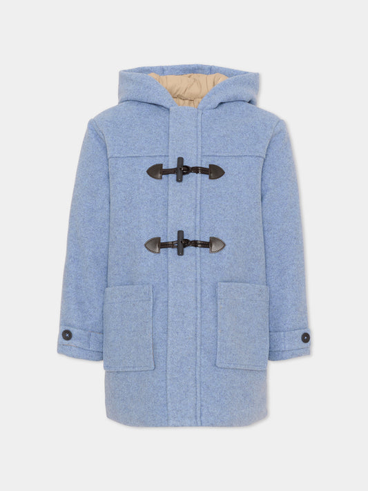 Cappotto celeste per bambino con alamari,Mayoral,4472 018