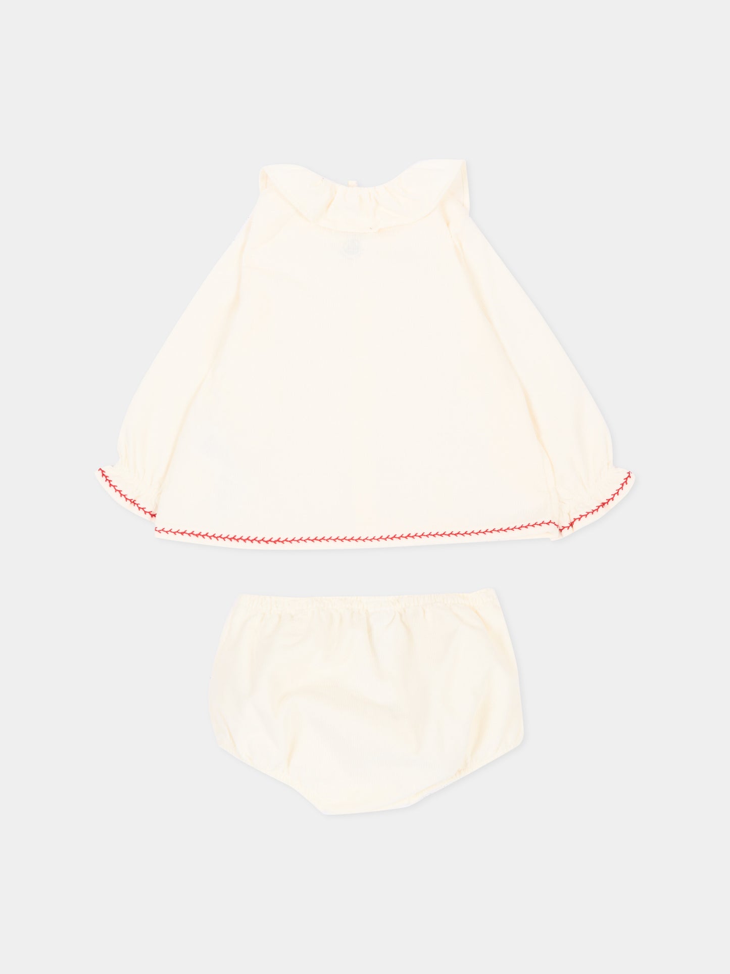 Completo nascita avorio per neonata,Petit Bateau,A0GLR 00