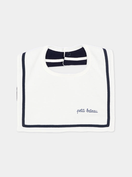 Bavaglino avorio per neonati,Petit Bateau,A0G9L 01