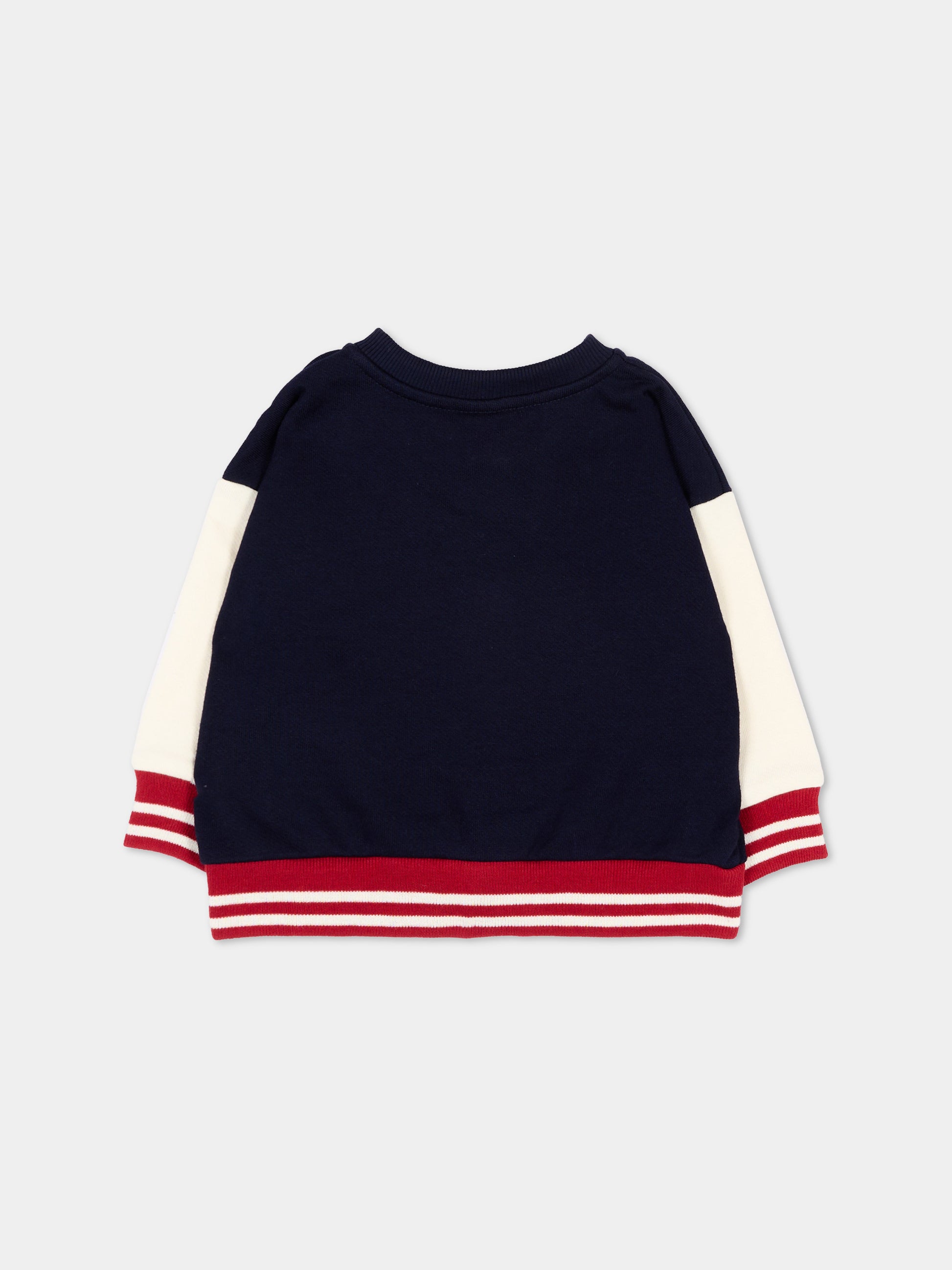Bomber blu per neonato con logo,Petit Bateau,A0GLS 01