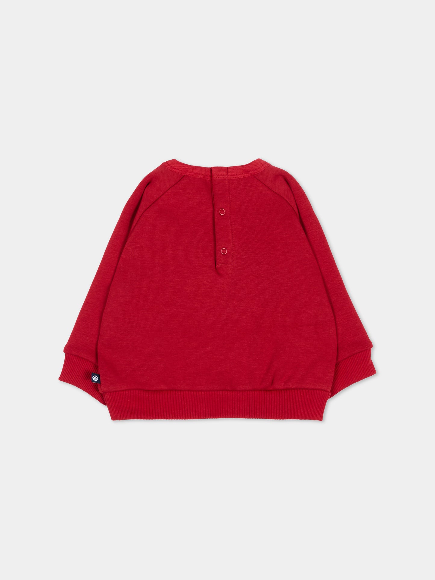 Felpa bordeaux per neonato con cerbiatto,Petit Bateau,A0GGQ 01