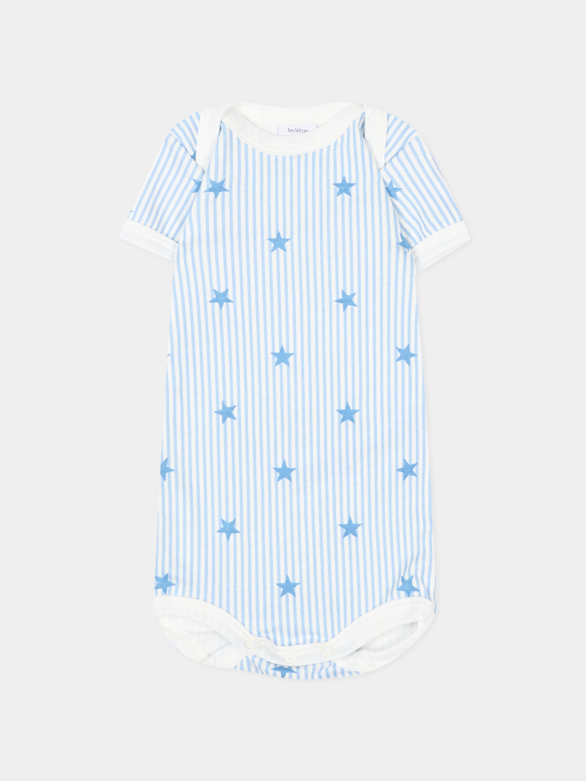 Body multicolor per neonato con stelle,Petit Bateau,A0GYB 00