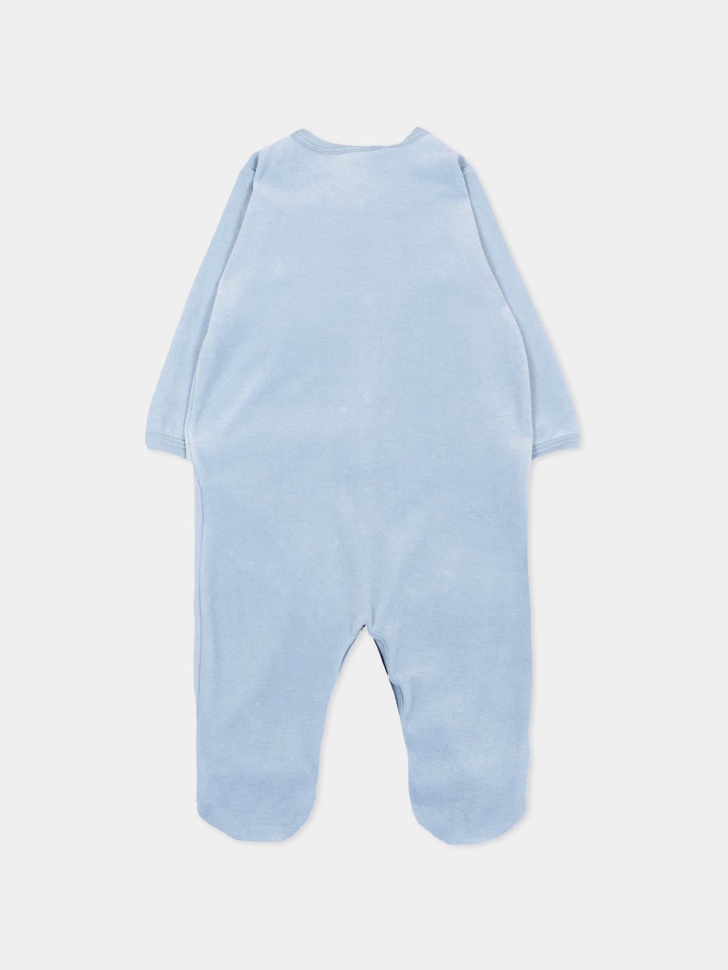 Tutina celeste per neonato con cuore,Petit Bateau,A0GJ7 03