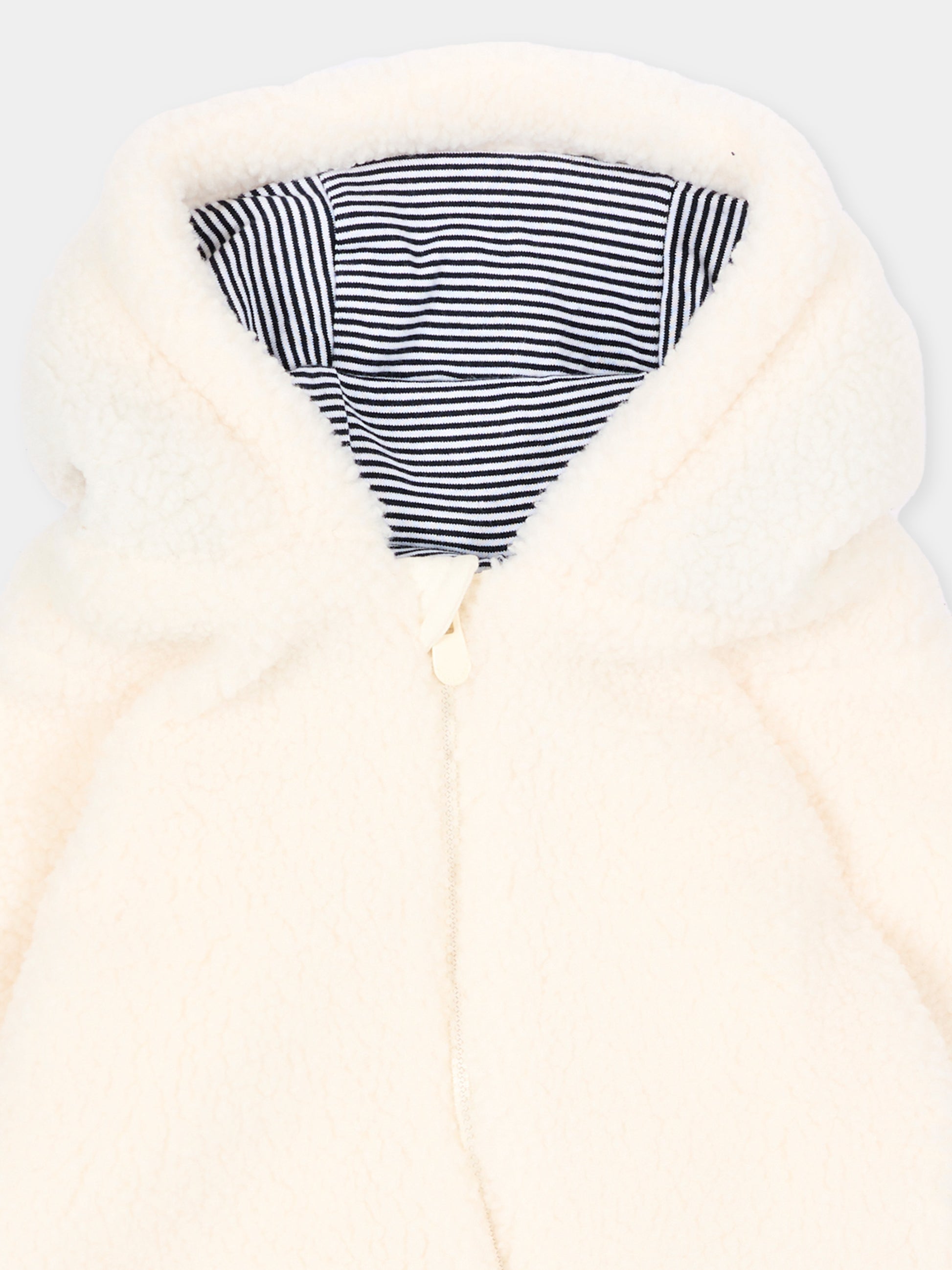 Ecopelliccia avorio per neonati,Petit Bateau,A0ECM 03