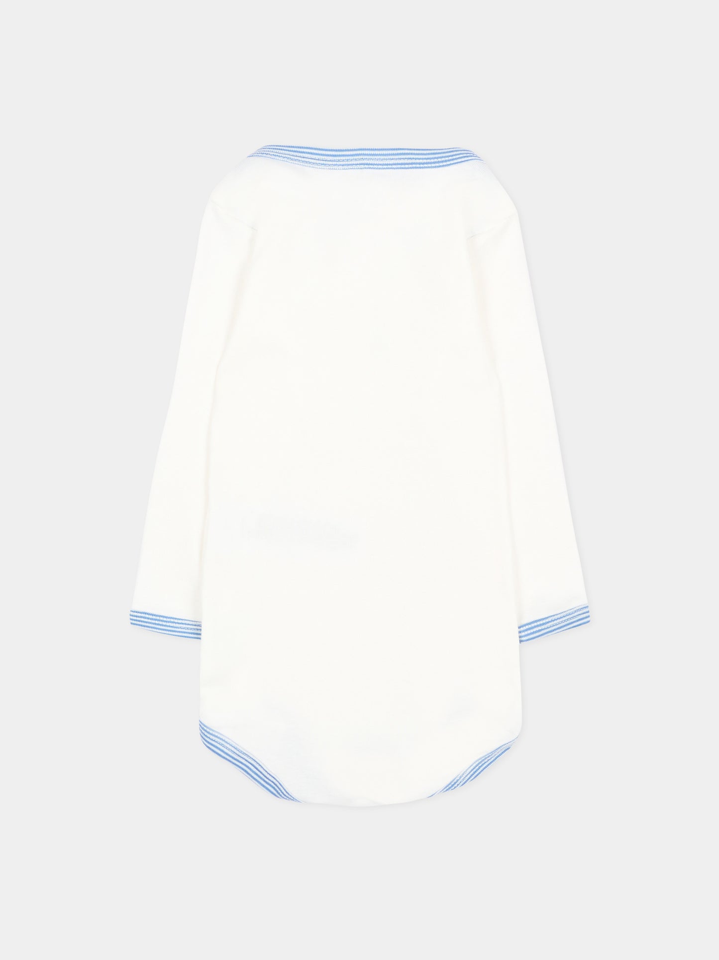 Body avorio per neonati con animali,Petit Bateau,A0GYR 00