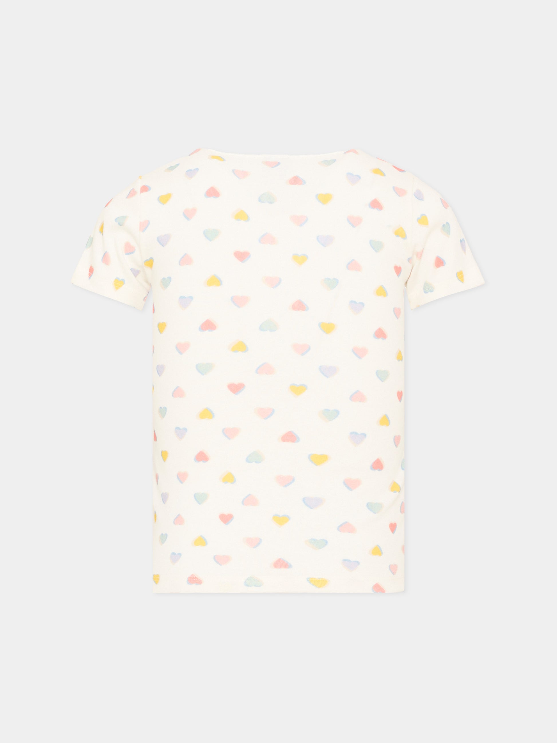 Canottiere a manica corta multicolor per bambina,Petit Bateau,A0GQF 00