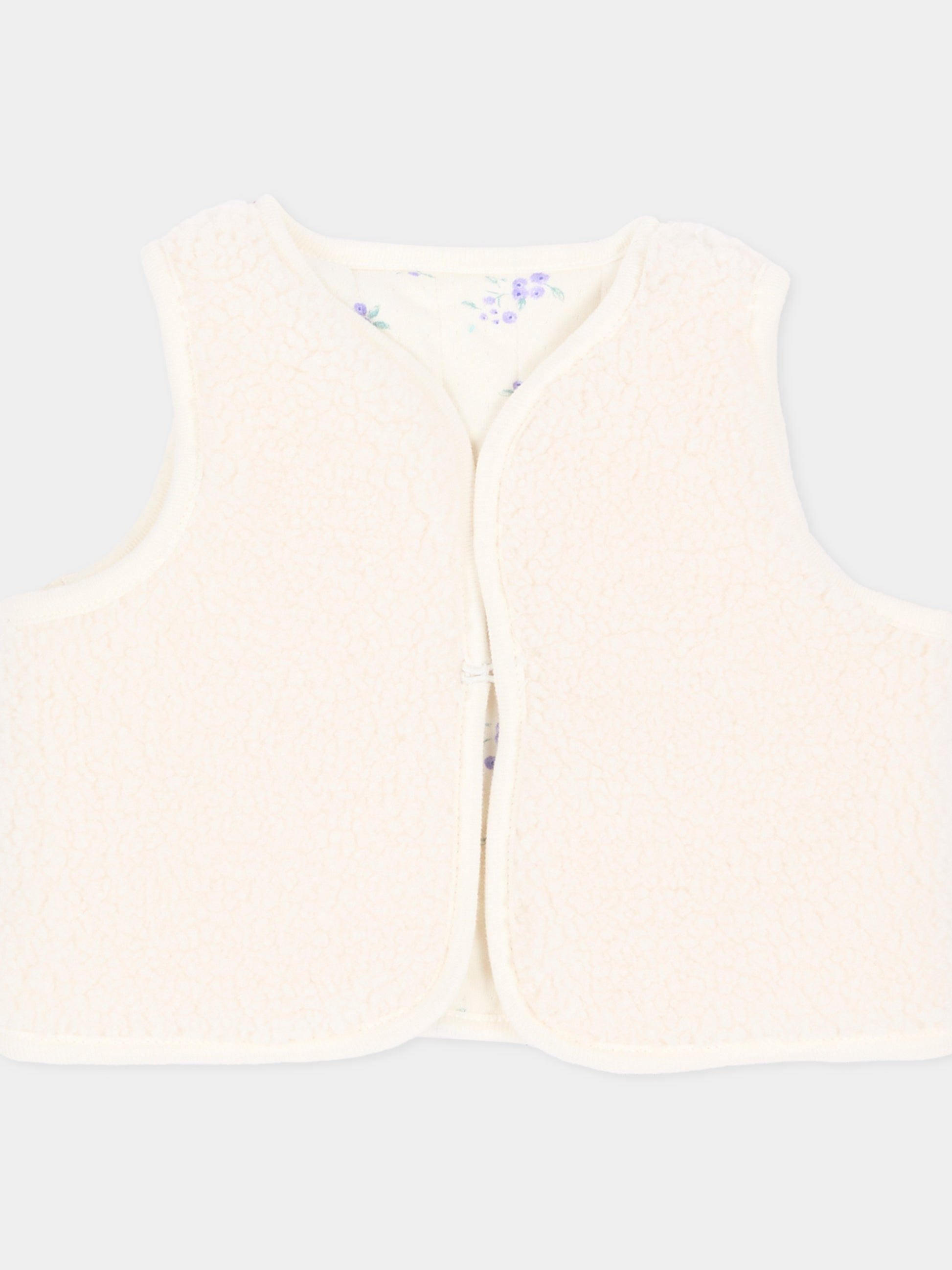 Gilet avorio per neonata,Petit Bateau,A0GIK 01