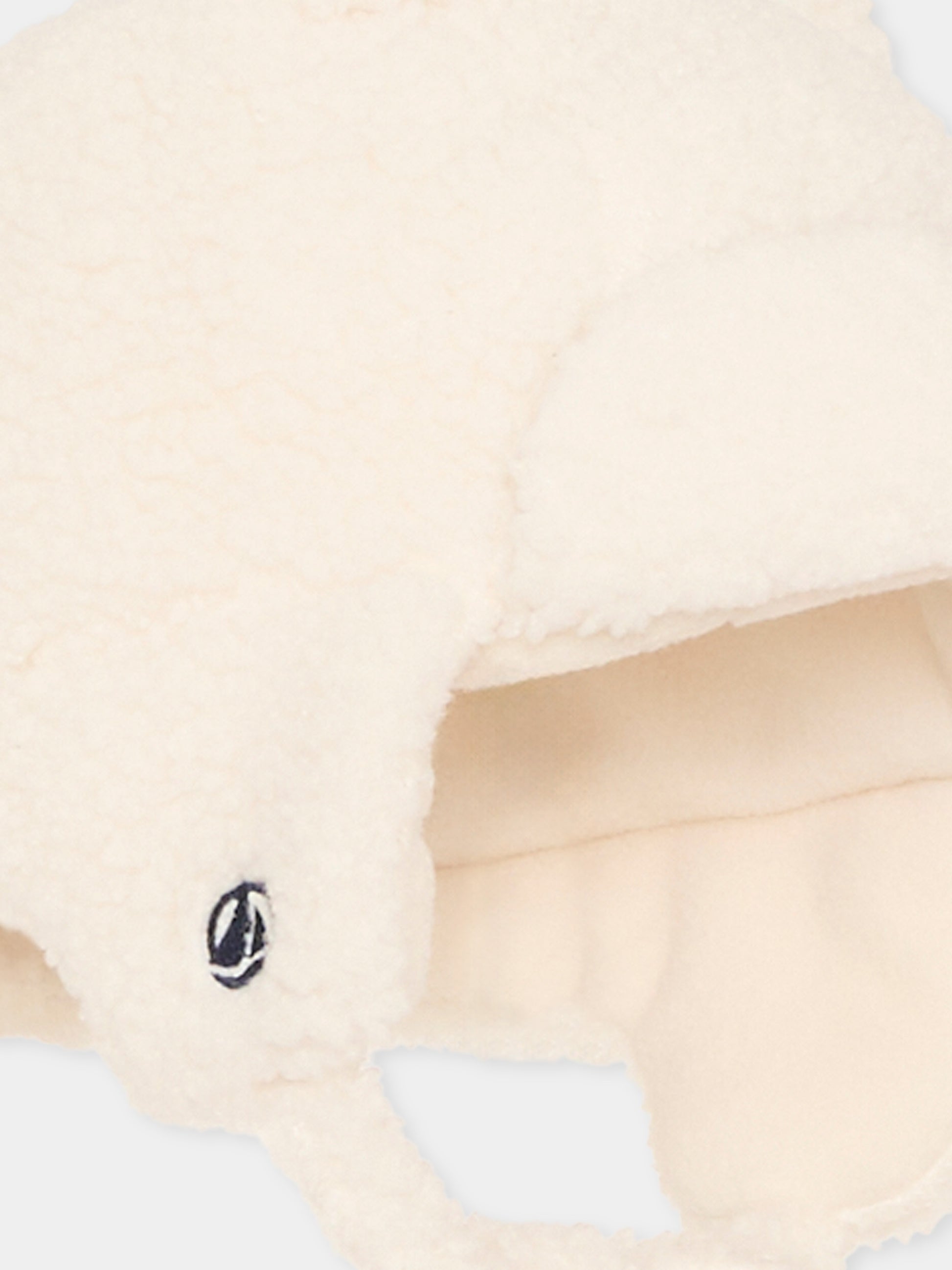 Berretto avorio per neonato con orecchie,Petit Bateau,A0GJE 01