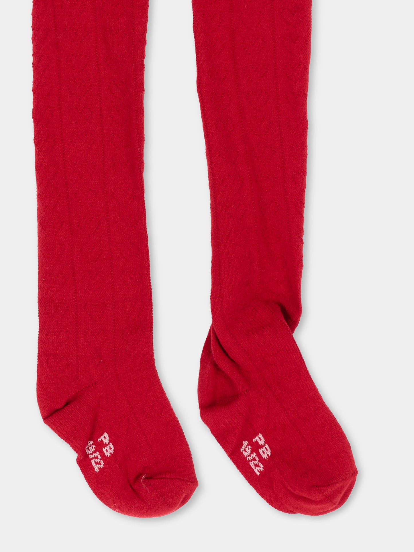 Collant rosso per neonata a trecce,Petit Bateau,A0HB9 01