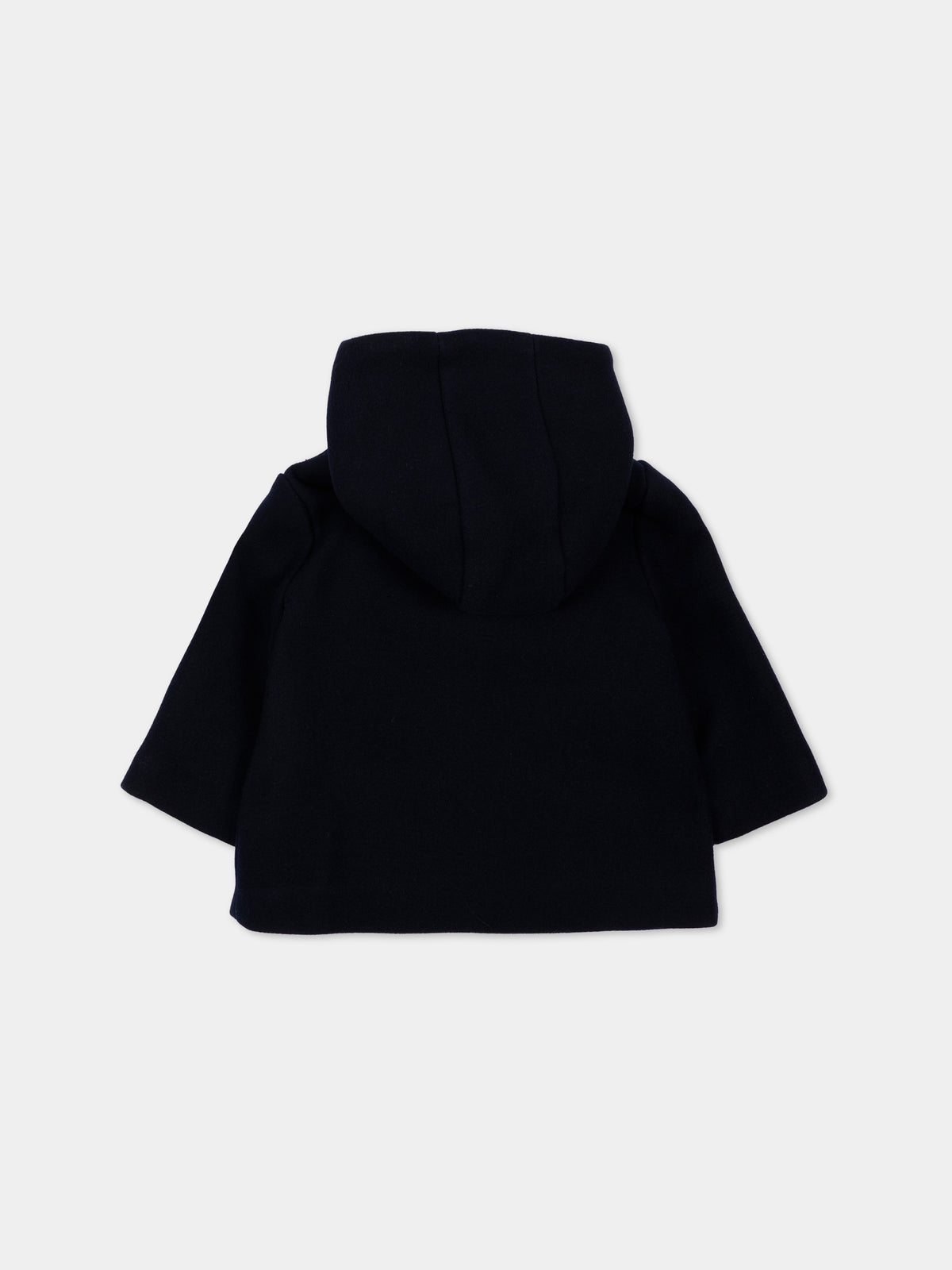 Cappotto blu per neonato con patch logo,Petit Bateau,A0GRD 01
