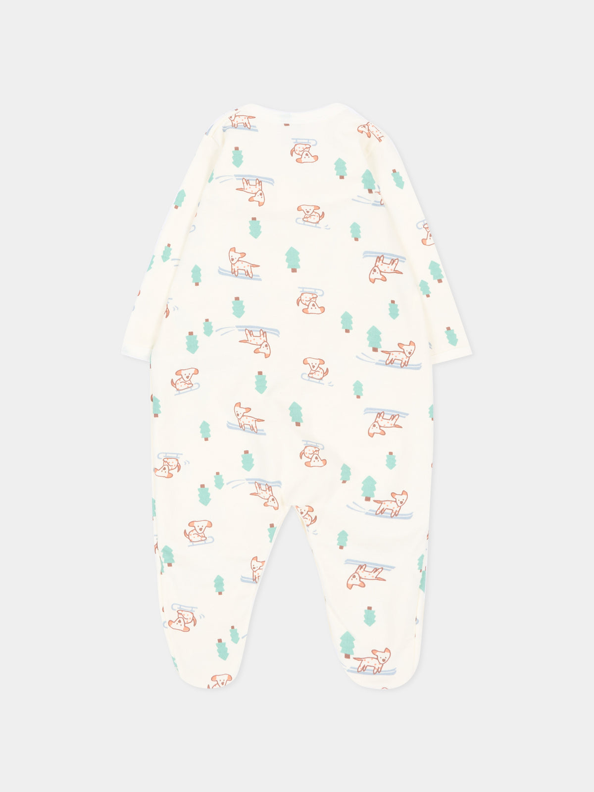 Tutina avorio per neonata stampata,Petit Bateau,A0GKI 01