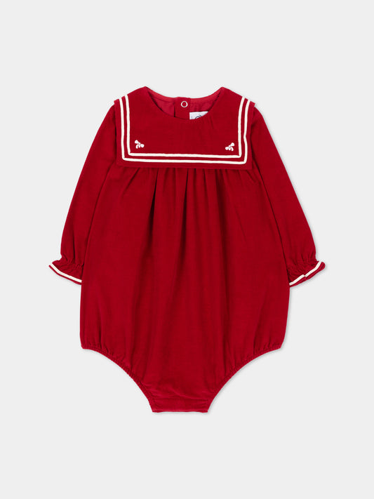 Body bordeaux per neonata,Petit Bateau,A0GE1 01
