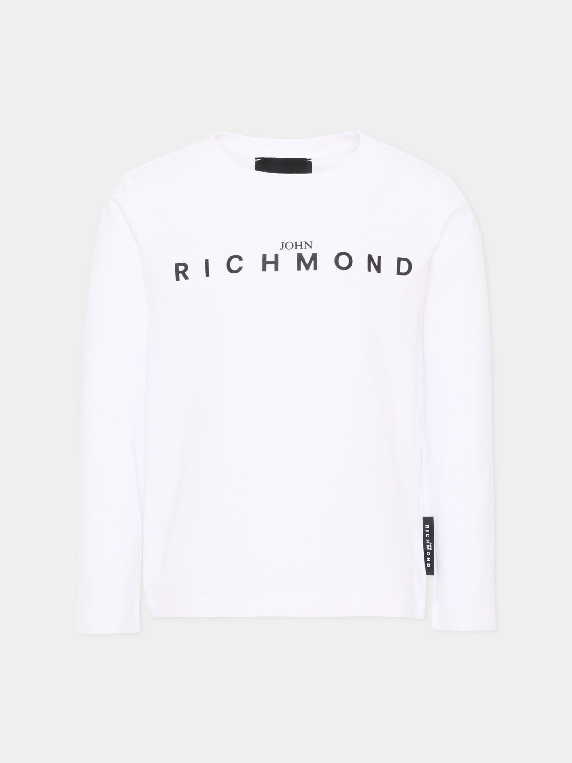 T-shirt a manica lunga bianca Richmond,Richmond,RBA26016TS WHITE WHITE
