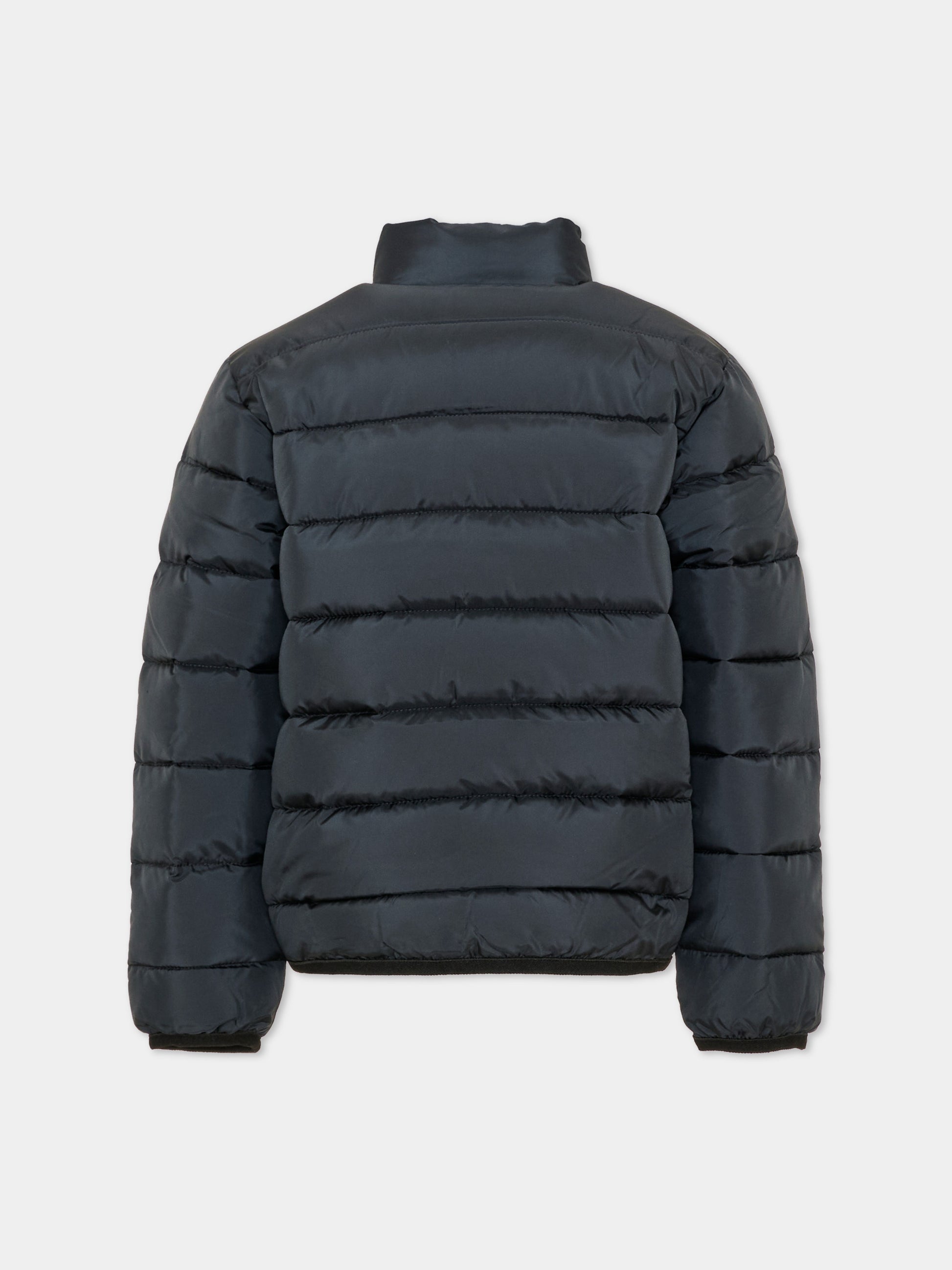 Piumino nero per bambino con logo,Richmond,RBA26014PI BLACK/GREY BLACK
