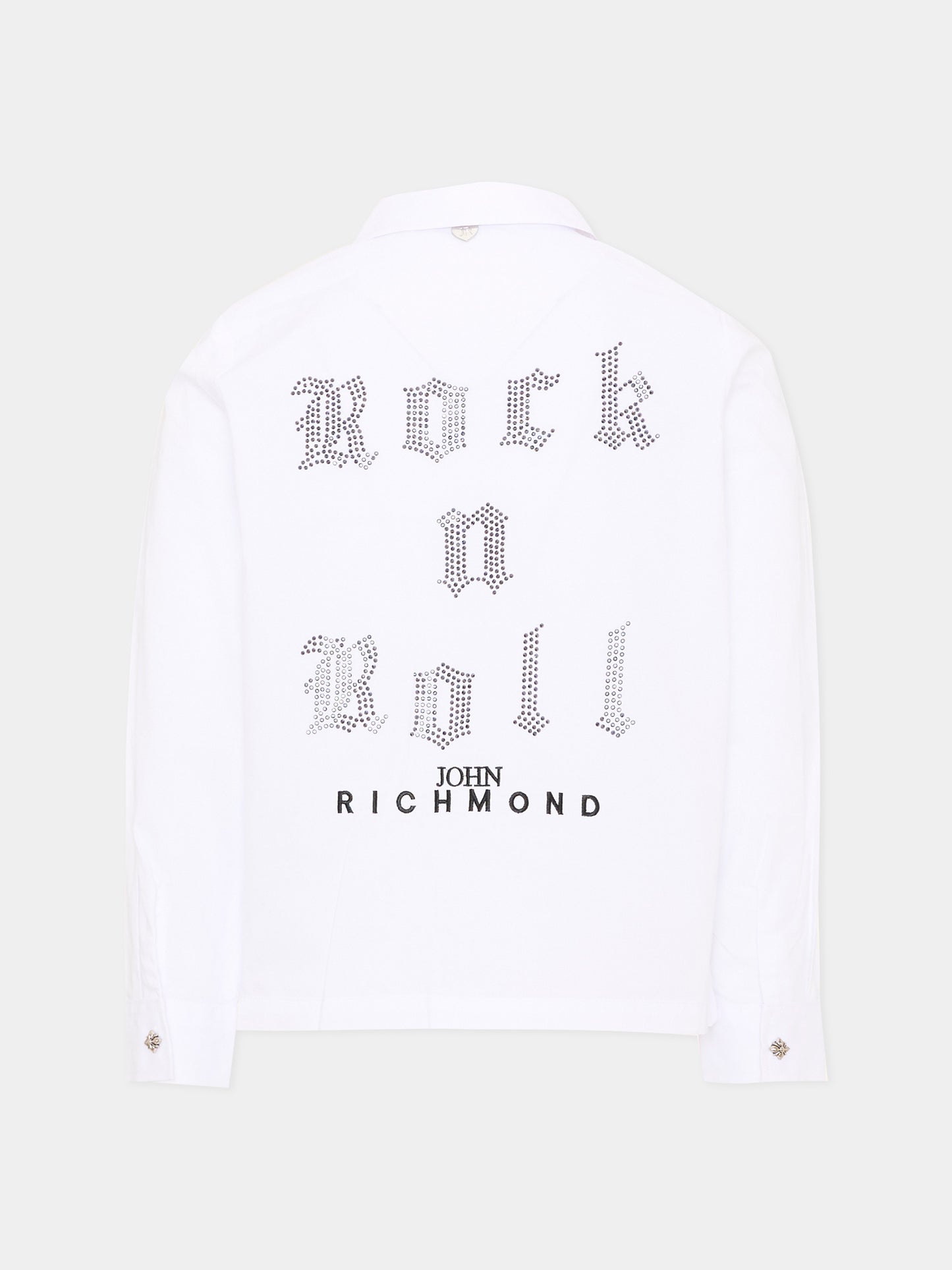Camicia bianca per bambina con logo,Richmond,RGA26174CA WHITE WHITE