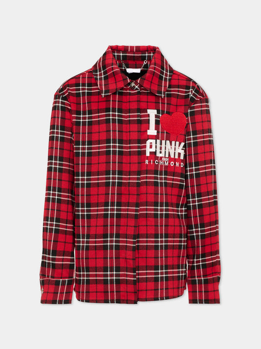 Red shirt for Girl with logo