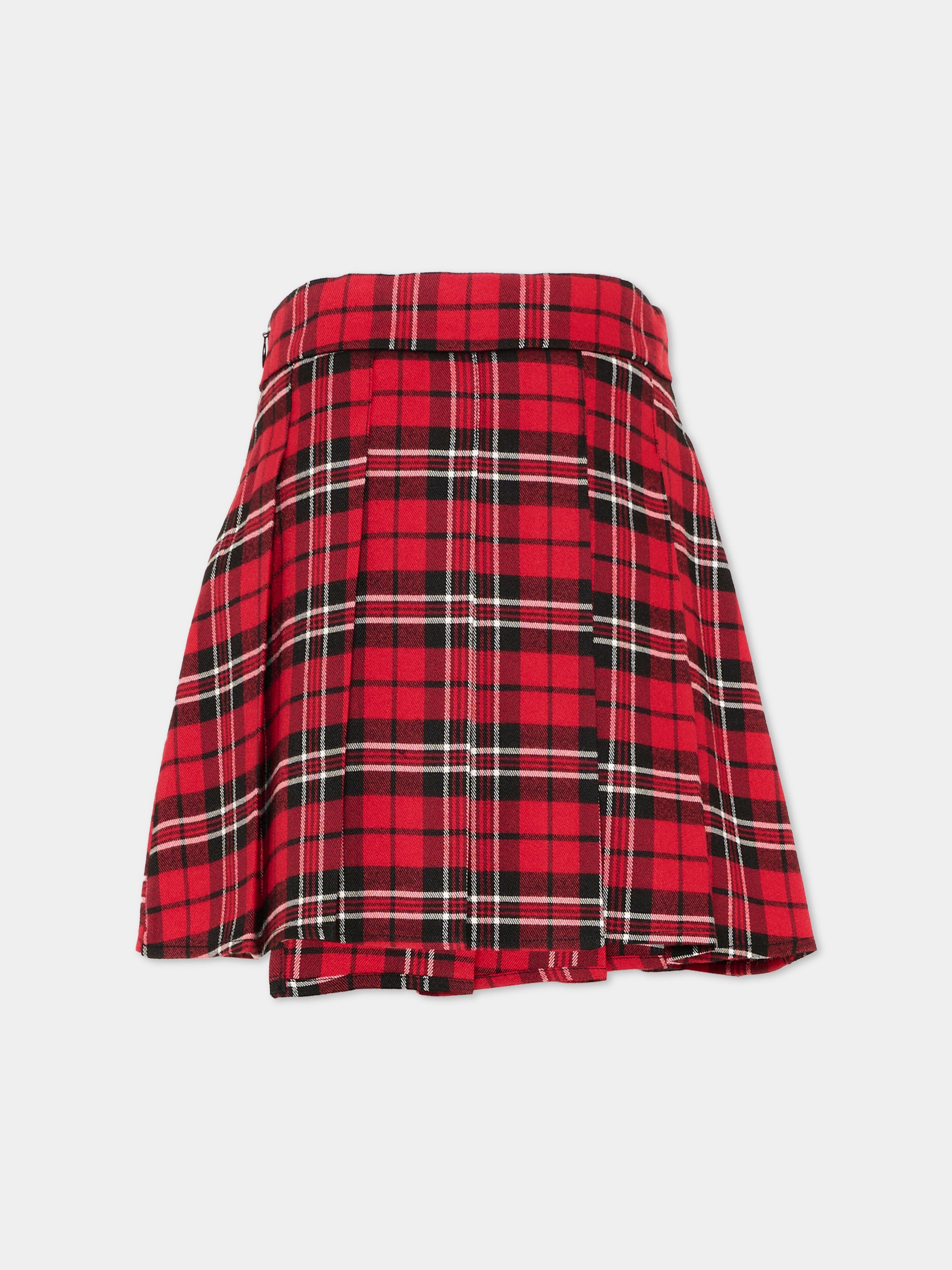 Gonna rossa per bambina tartan,Richmond,RGA26137GO CHK_RED_F. CHECK RED FANTASY