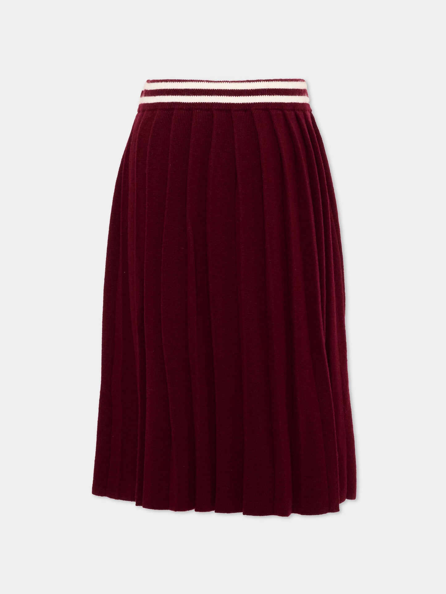 Gonna bordeaux per bambina con logo,Richmond,RGA26102GO RED_PL/O-W RED PLUM