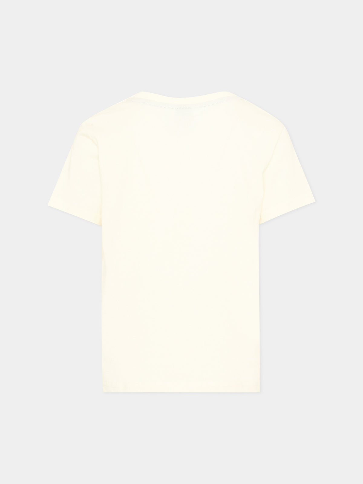 T-shirt a manica corta avorio per bambini con logo,North Sails,NBA26091TS WHITE WINTER