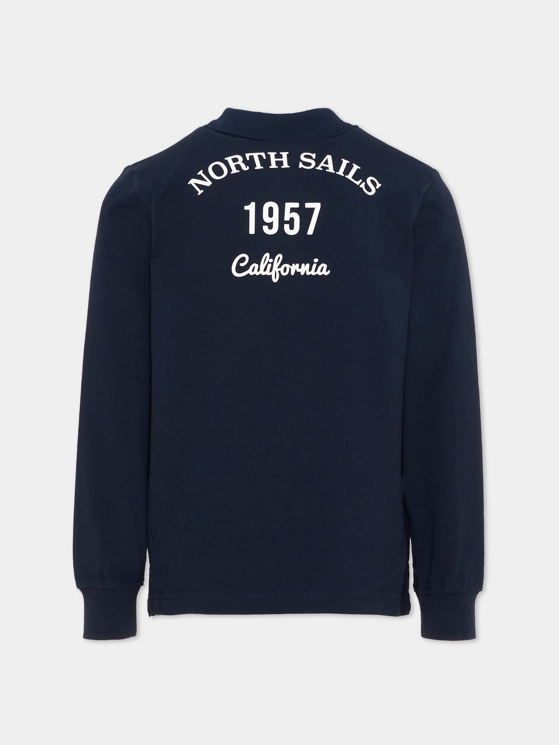 Polo blu per bambino con logo,North Sails,NBA26012PO BLUE NAVY