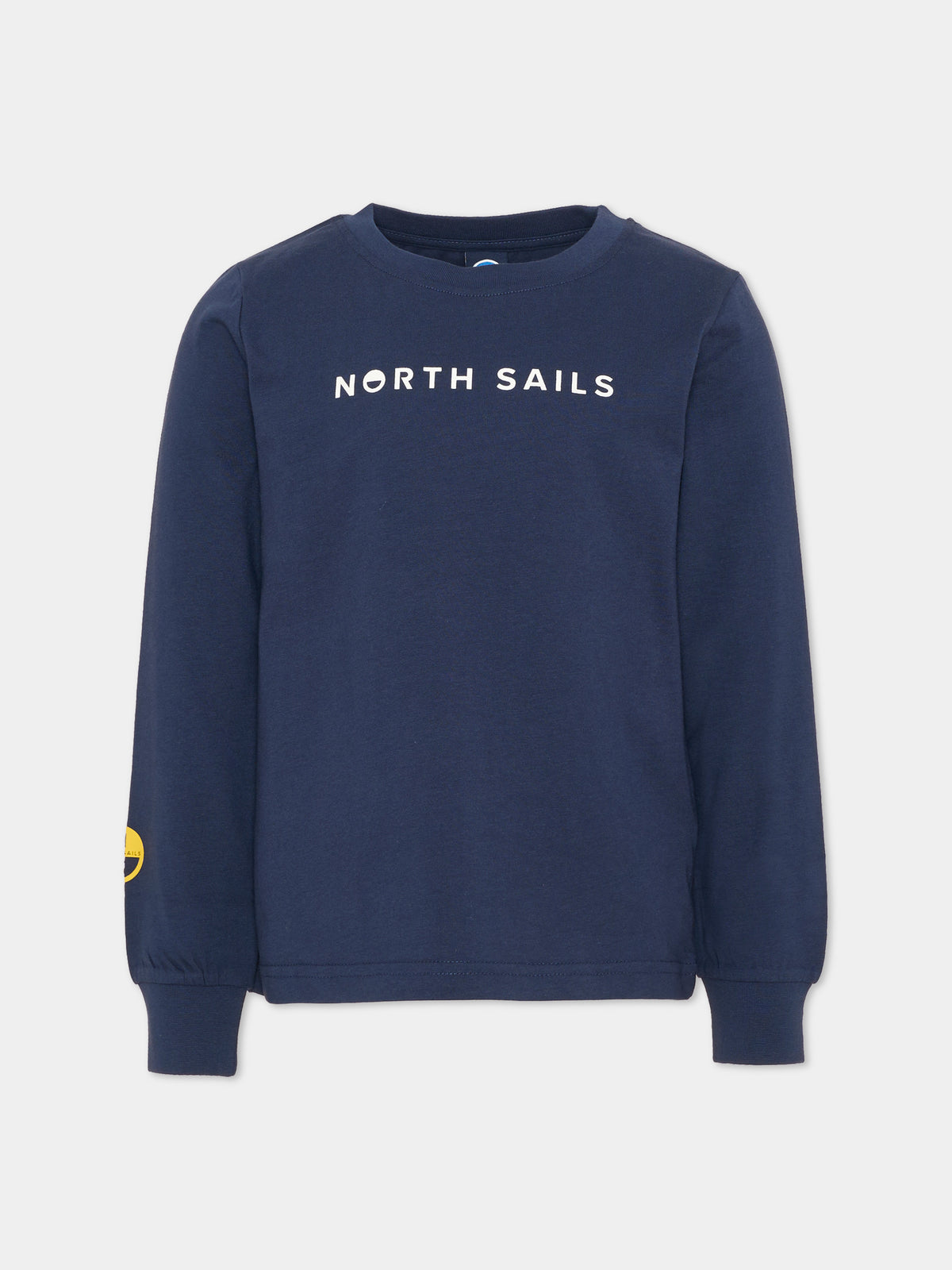 T-shirt a manica lunga blu per bambino con logo,North Sails,NBA26025TS BLUE NAVY