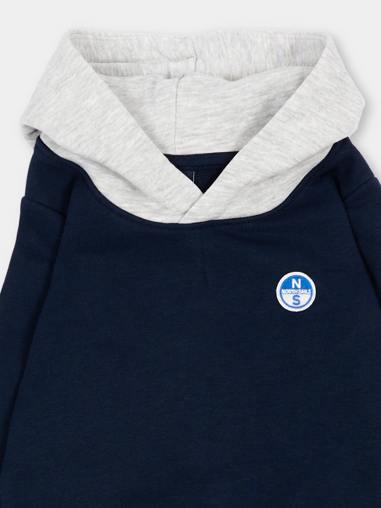 Completo sportivo lungo blu per neonato con logo,North Sails,NIA26034CF BLUE NAVY