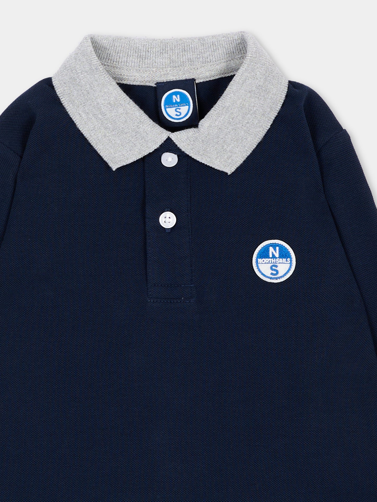 Polo blu per neonato con logo,North Sails,NIA26037PO BLUE NAVY