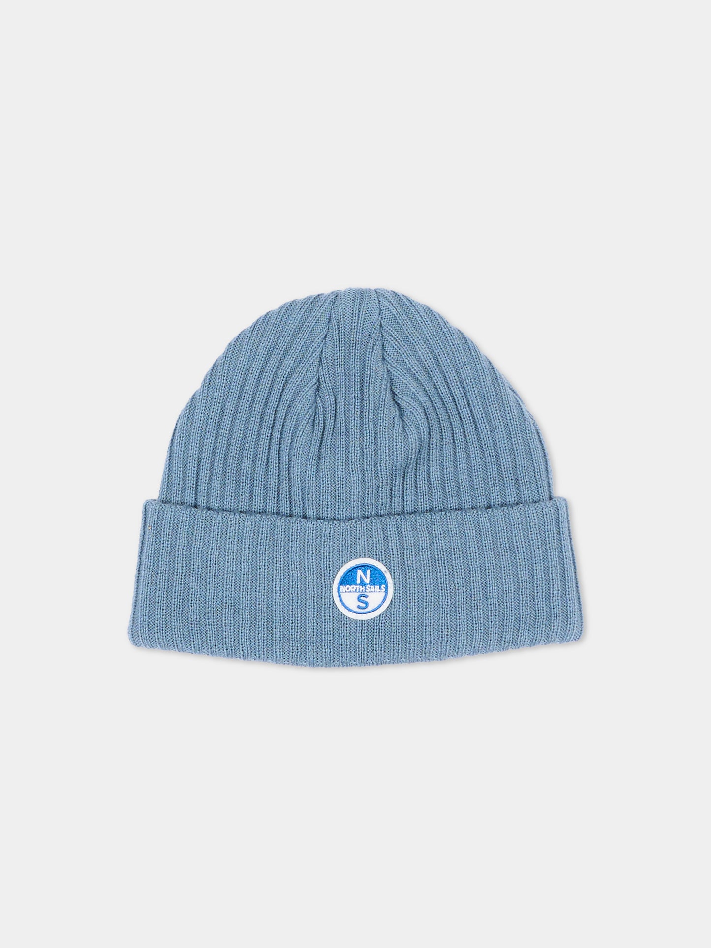 Berretto celeste per bambino con logo,North Sails,NBA26096HA BLUE STEEL