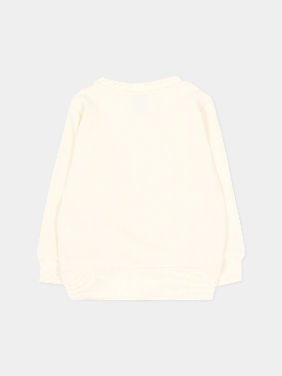 Felpa girocollo avorio per neonato con logo,North Sails,NIA26016FE OFF-WHITE