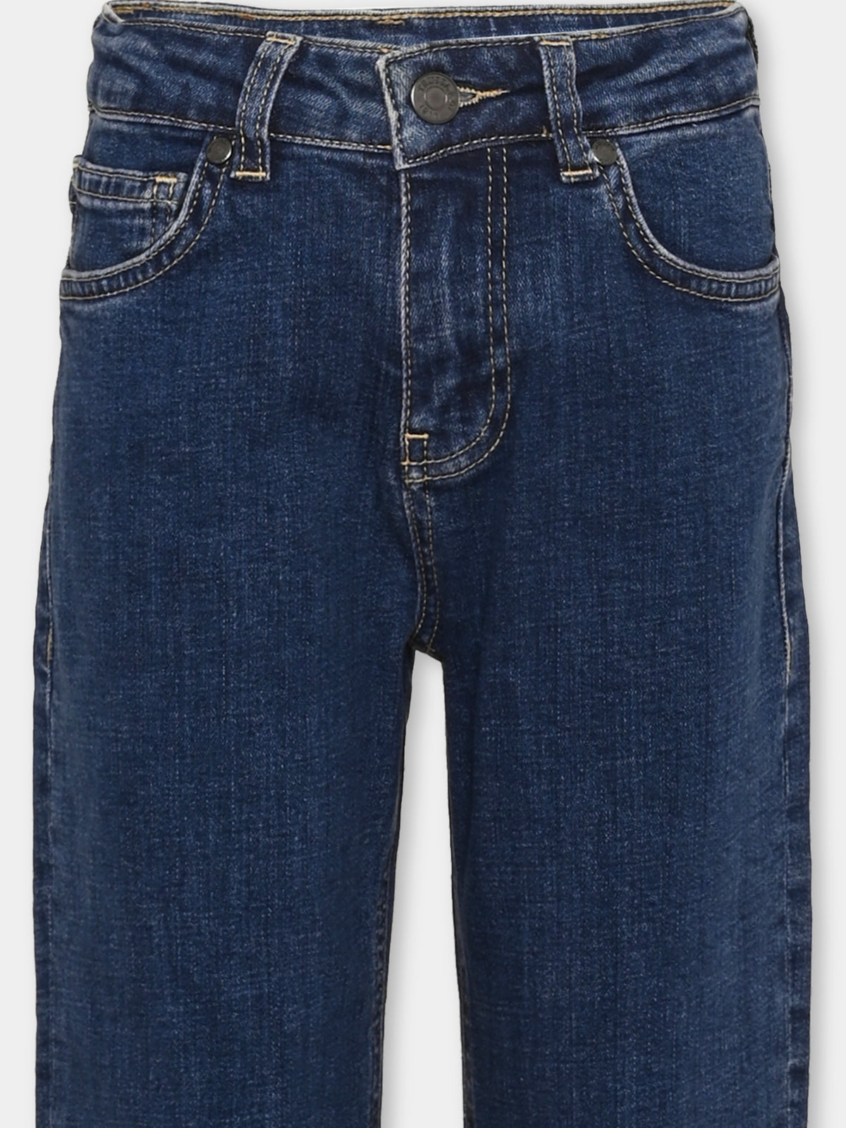 Jeans denim blu per bambino,Trussardi Junior,TBA26025JE D.BLUE_MED DENIM BLUE MEDIUM