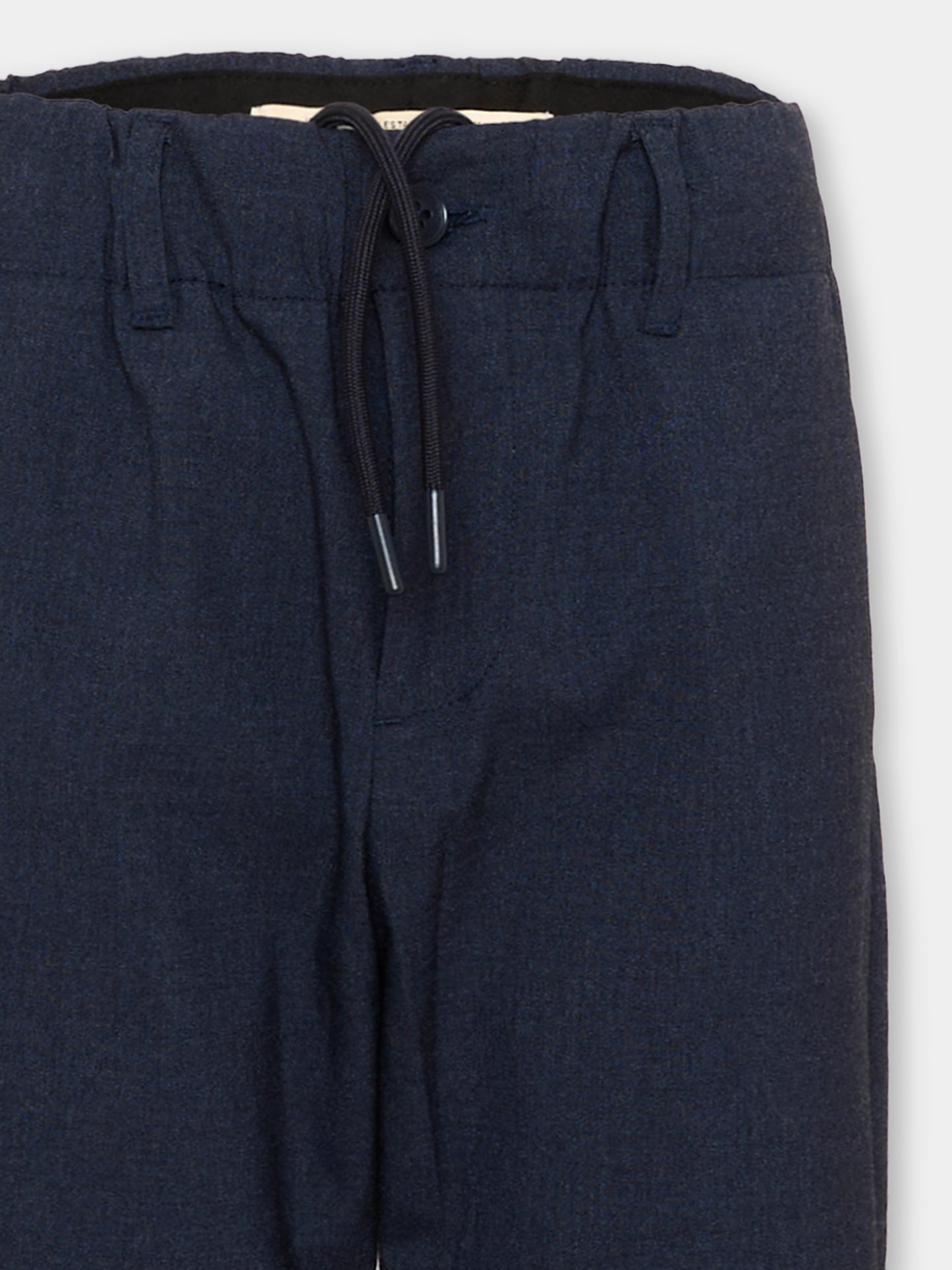 Pantalone blu per bambino con coulisse,Trussardi Junior,TBA26064PA BLUE_NAVAL BLUE NAVAL