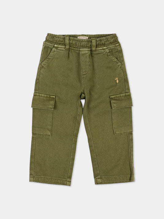 Pantalone verde per neonato cargo,Trussardi Junior,TIA26088PA CYPRESS CYPRESS