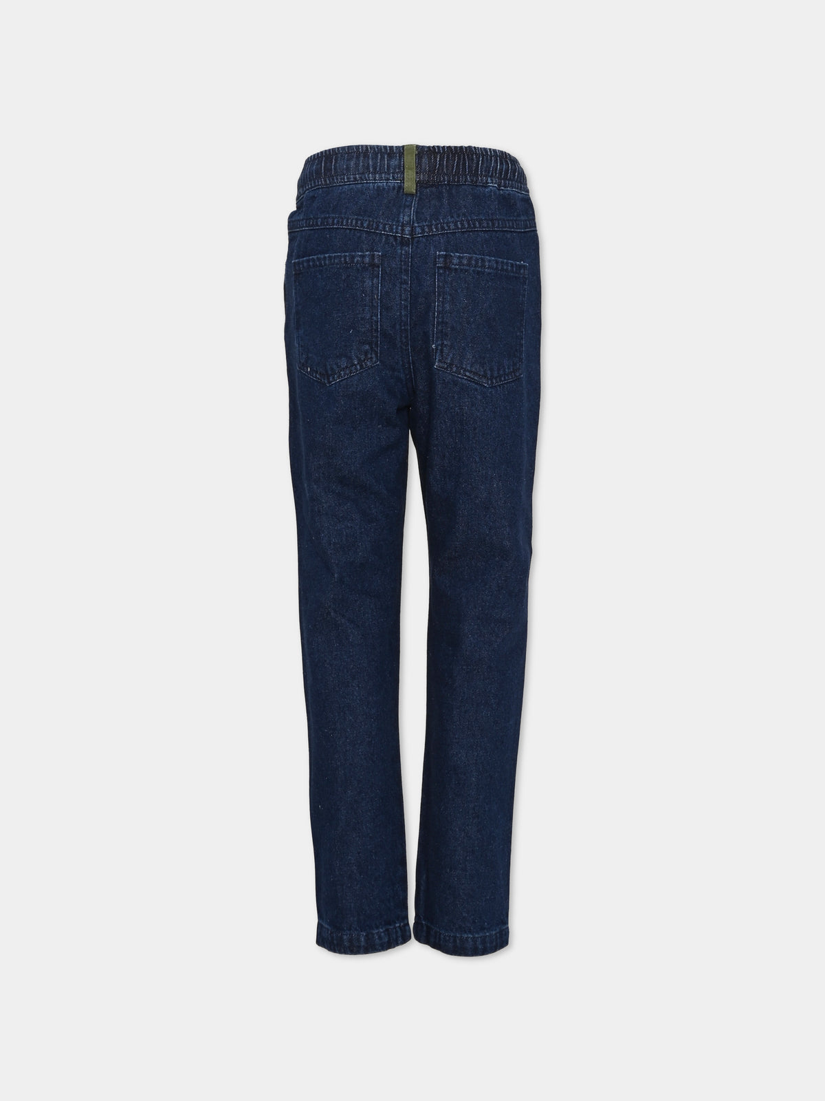 Jeans denim blu per bambino,Trussardi Junior,TIA26097JE D.BLUE_MED DENIM BLUE MEDIUM