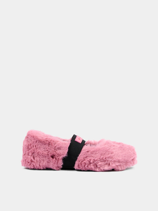 Ballerine rosa per bambina con logo,Marni Kids,83786 VAR4