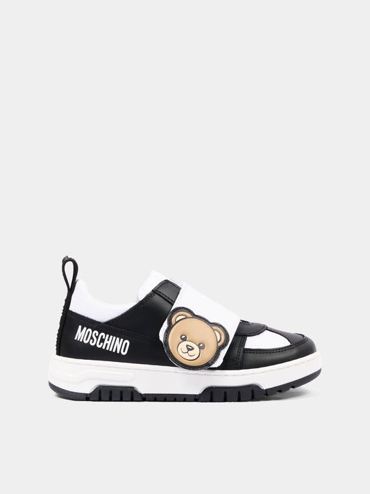Sneakers nere per bambini con Teddy Bear,Moschino Kids,84243 VAR6