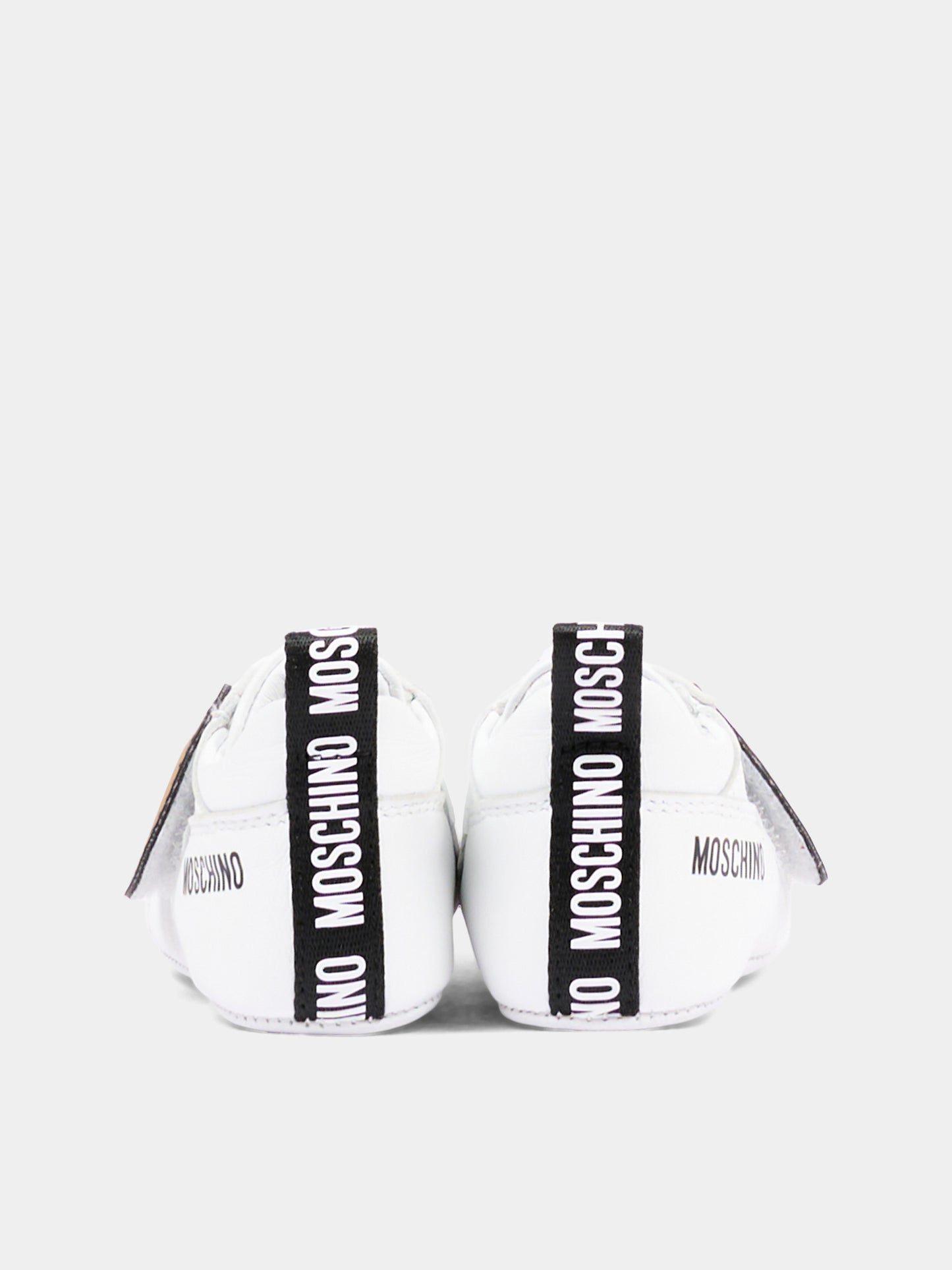 Sneakers bianche per neonato con Teddy Bear,Moschino Kids,84066 VAR8