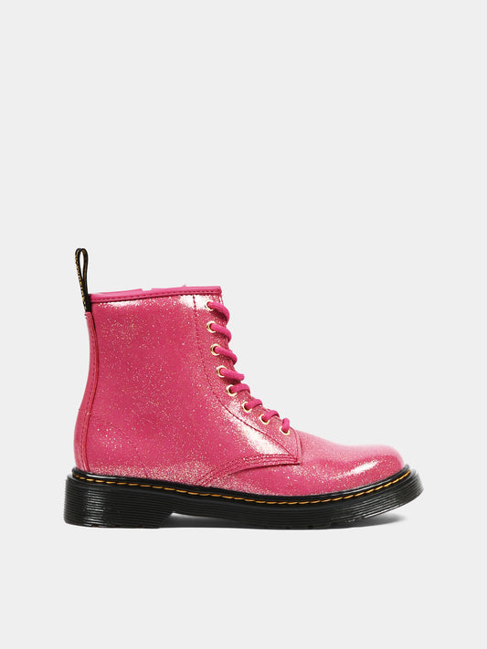 Fuchsia 1460 glitter boots for Girl
