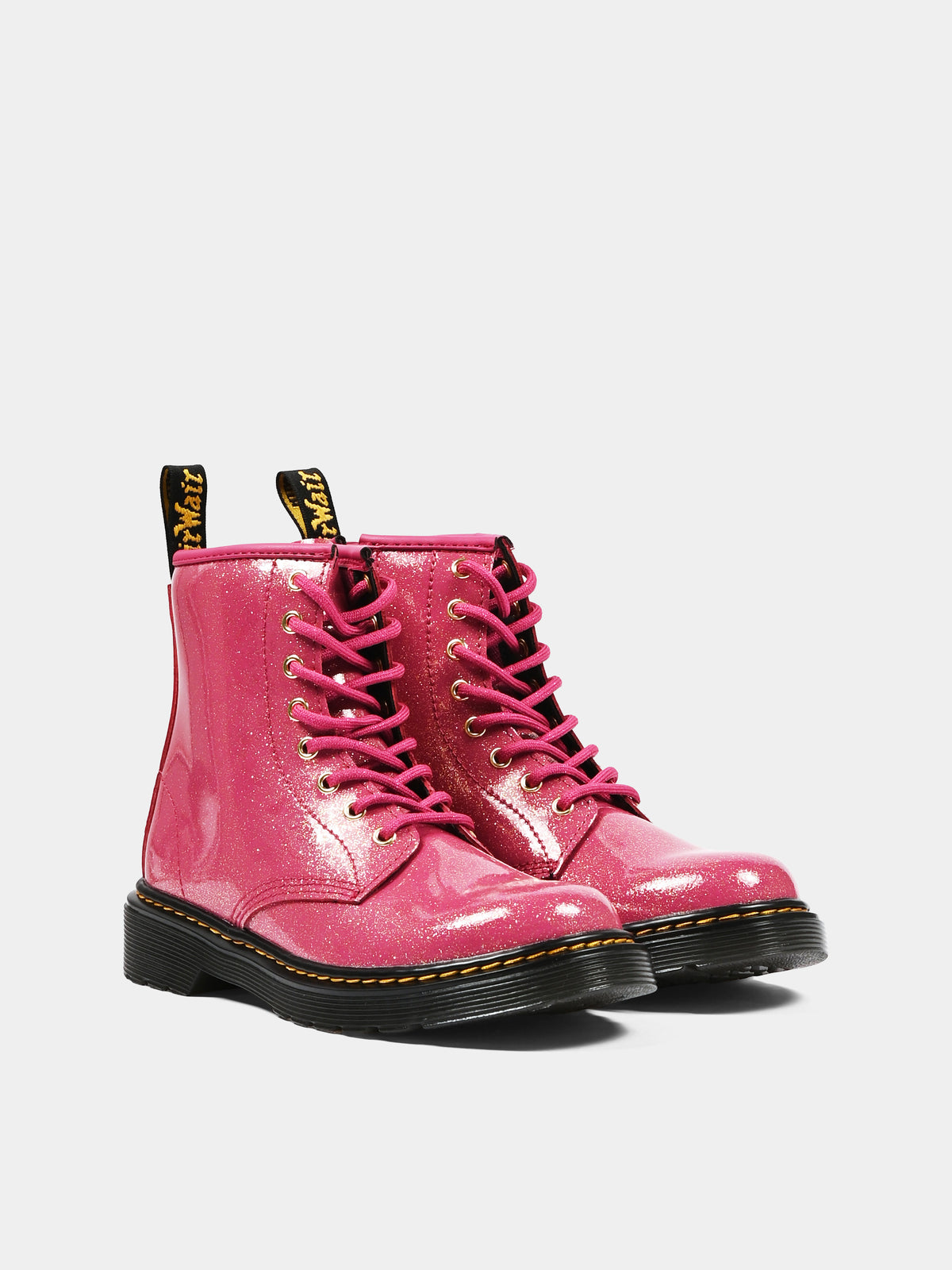 Anfibi fucsia 1460 per bambina glitter,Dr. Martens,1460 J 41435650 FUCHSIA NEBULA GLITTER