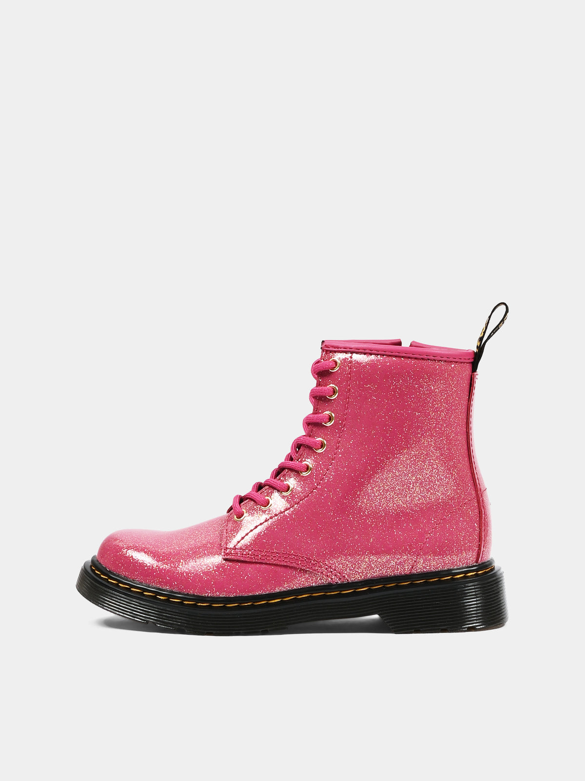 Anfibi fucsia 1460 per bambina glitter,Dr. Martens,1460 J 41435650 FUCHSIA NEBULA GLITTER