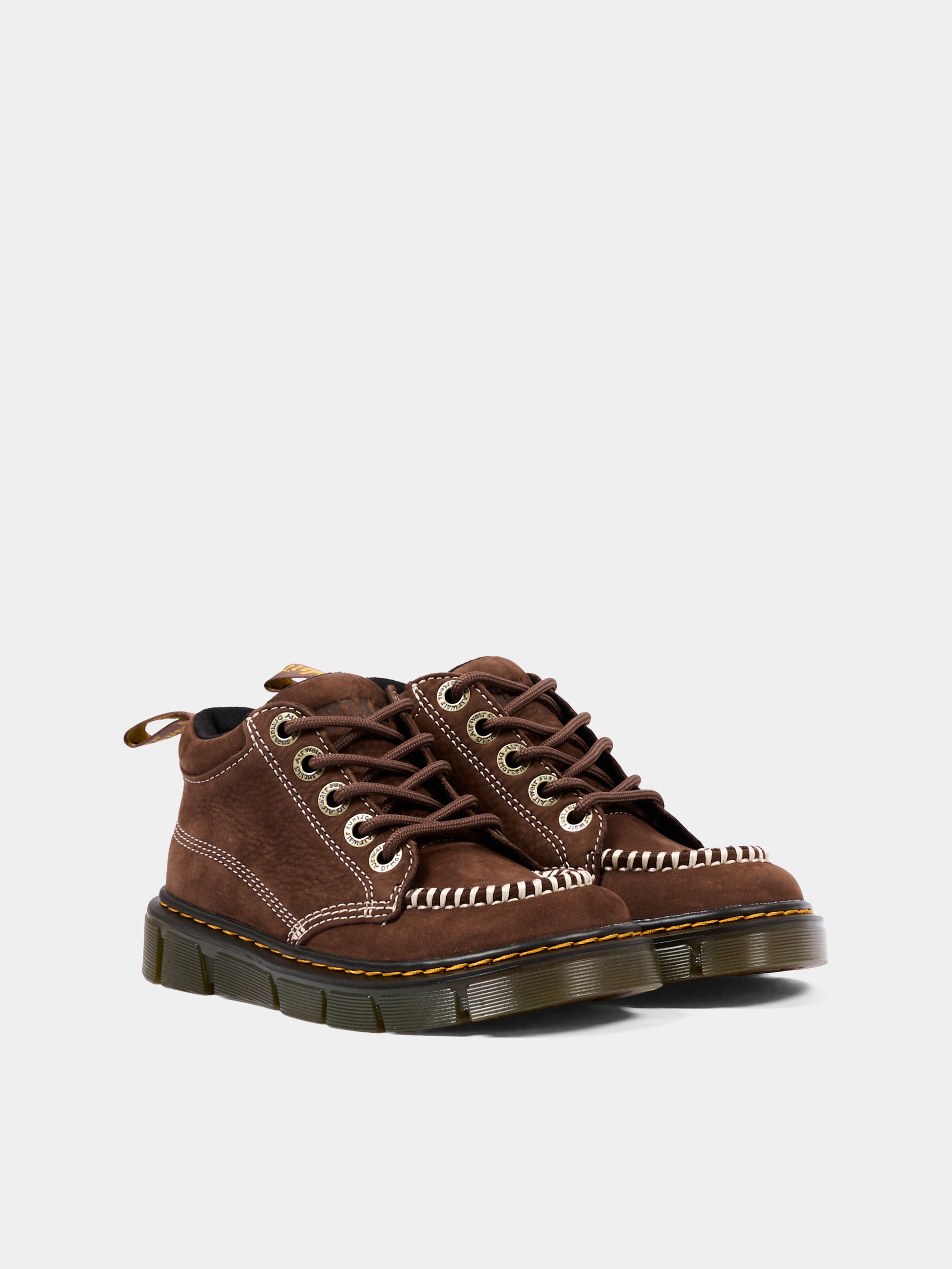 Stivaletti marrone Raffe J per bambino,Dr. Martens,RAFFE MOC BOOT J 43238200 DARK BROWN