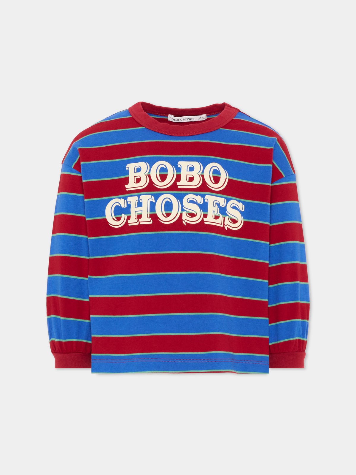 T-shirt a manica lunga multicolor per bambini rigata,Bobo Choses,B226AC110