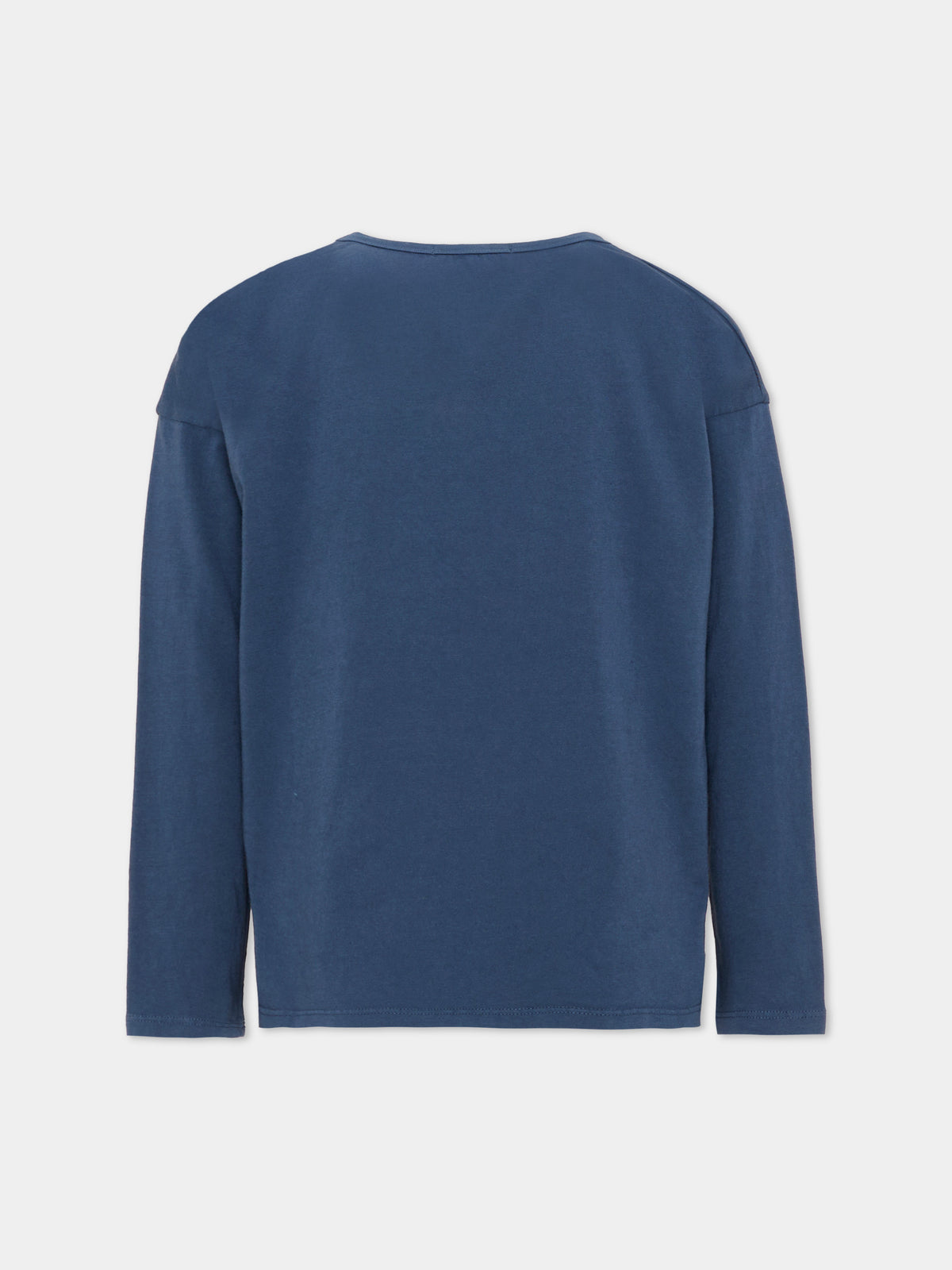 T-shirt a manica lunga blu stampata per bambino,Bobo Choses,B226AC013