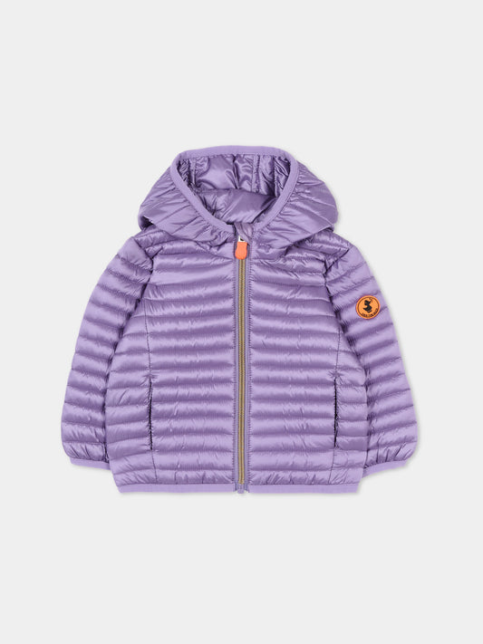Piumino viola Lucy per neonata,Save The Duck Kids,I30005G IRIS20 80042