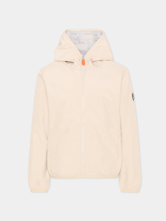 Giacche a vento beige per bambini,Save The Duck Kids,J30571X WIND20 40034
