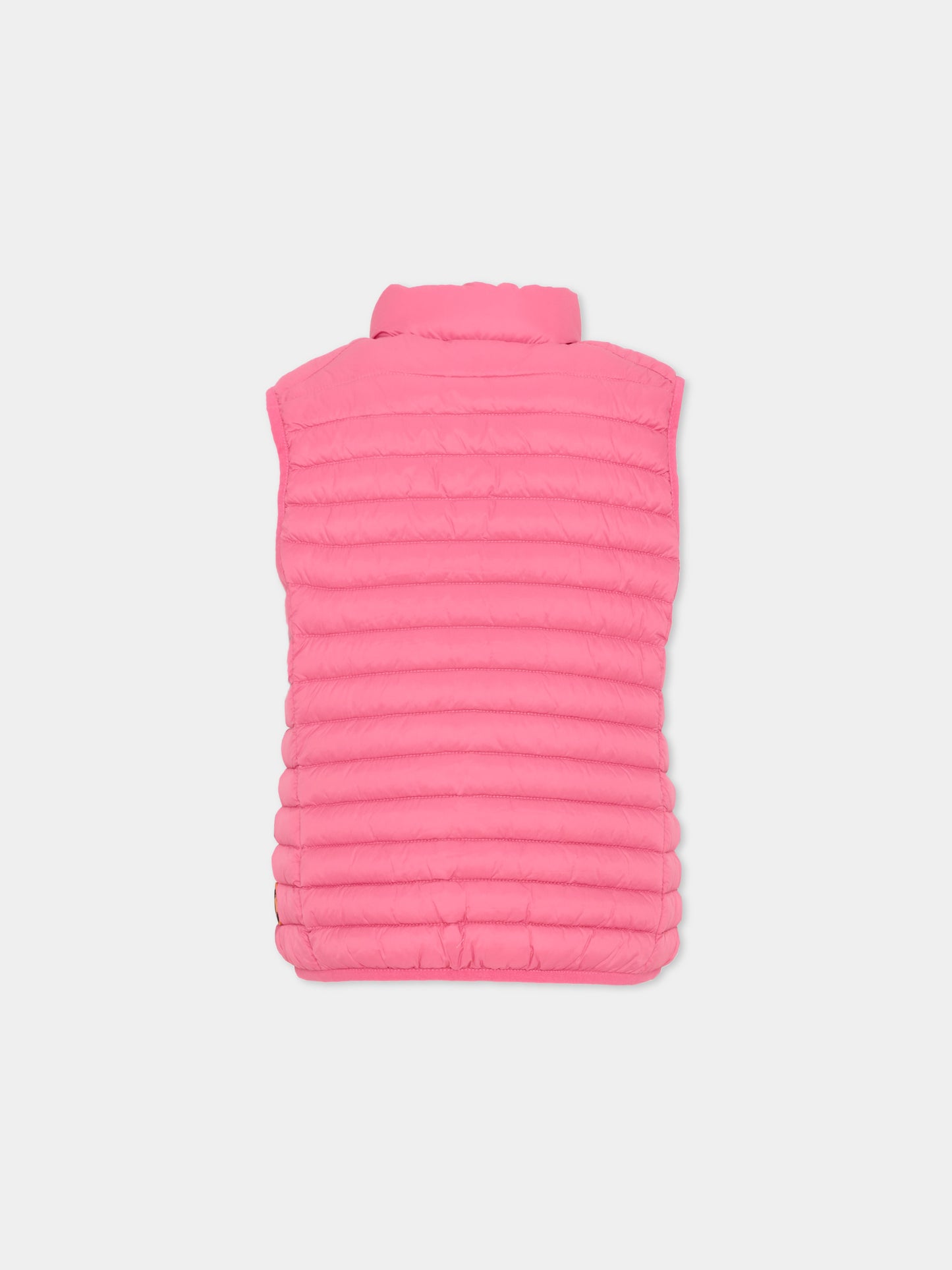 Gilet rosa per bambini trapuntato,Save The Duck Kids,J82430X GIGA20 80017